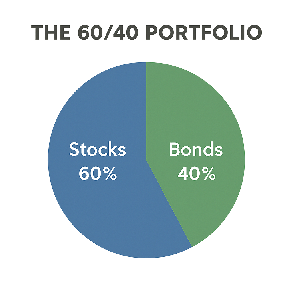 Pie chart showing the percentages 60% and 40%.